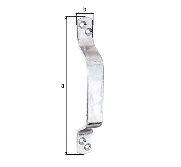 GAH Maniglia per cancello Alberts ( 8002746154 ) Lunghezza 190 mm Larghezza 25 mm Numero di fori 4