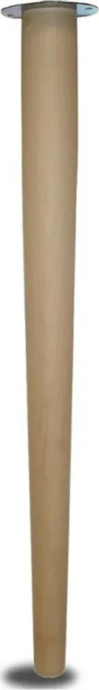 1 GAMBA LEGNO CONICA H 750 D. 60 LEGNO GREZZO