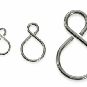 Ganci Ad S Acciaio Nichelato- - Ø Mm.1.8X17X26 - 200 Pezzi