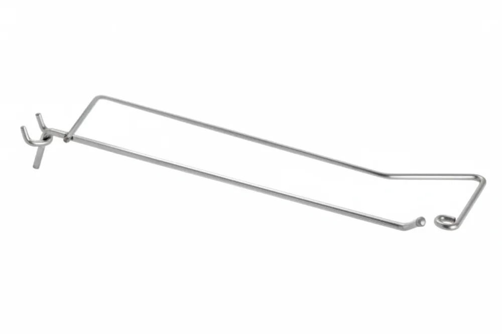 Ganci 1 Filo Con Portaprezzi Per Pannelli Forati- - Ø Mm.3,8X5X200 L. - 20 Pezzi