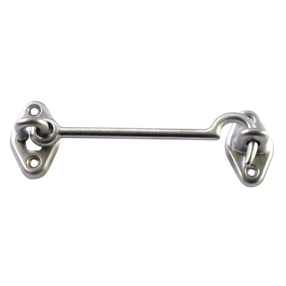 Gancio fermafinestre cromo satinato mm 80 - 5pz
