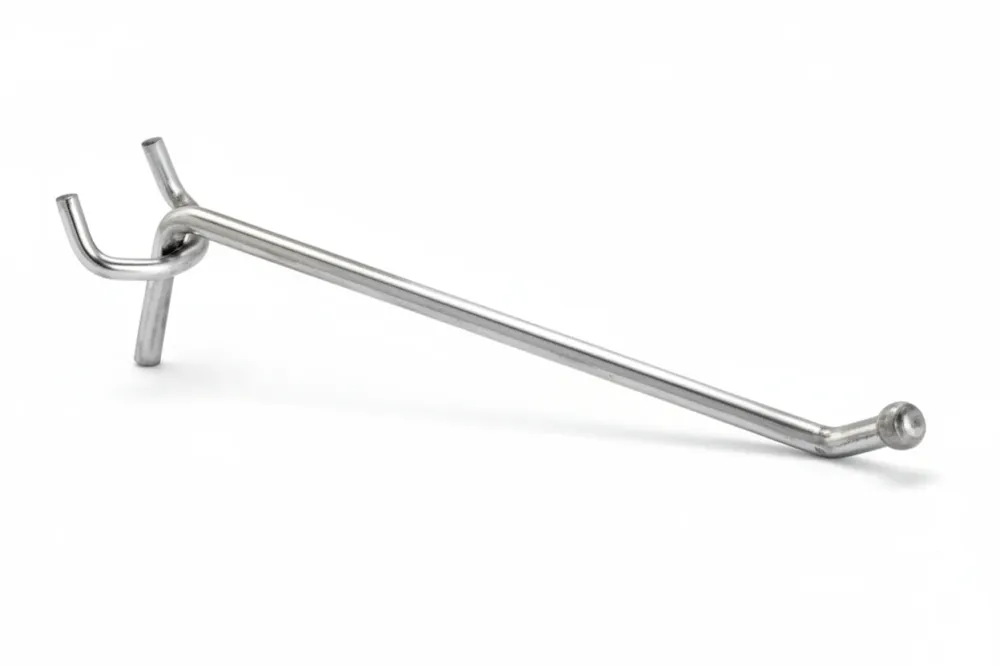 Gancio 1 Filo Per Pannelli Forati Con Punta Antinfortunistica- - Ø Mm.3,6X5X200 L. - 100 Pezzi