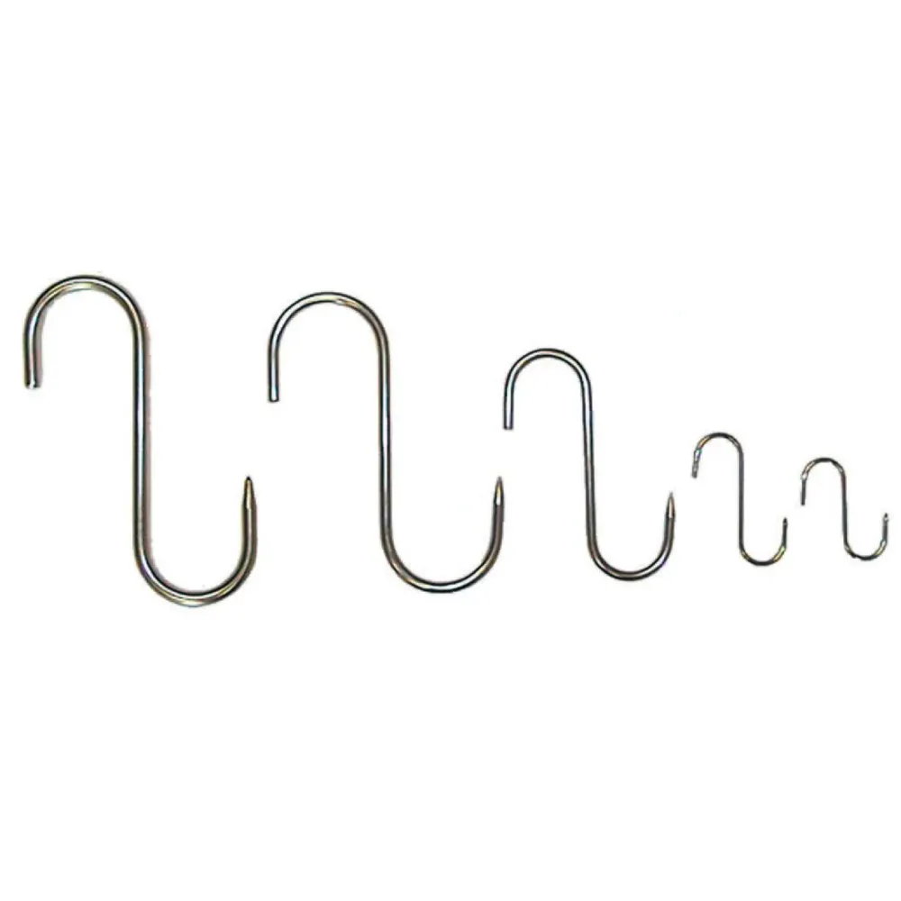 Gancio Inox Da Macellaio 1 Punta - ø mm.5x120 - 10 pz
