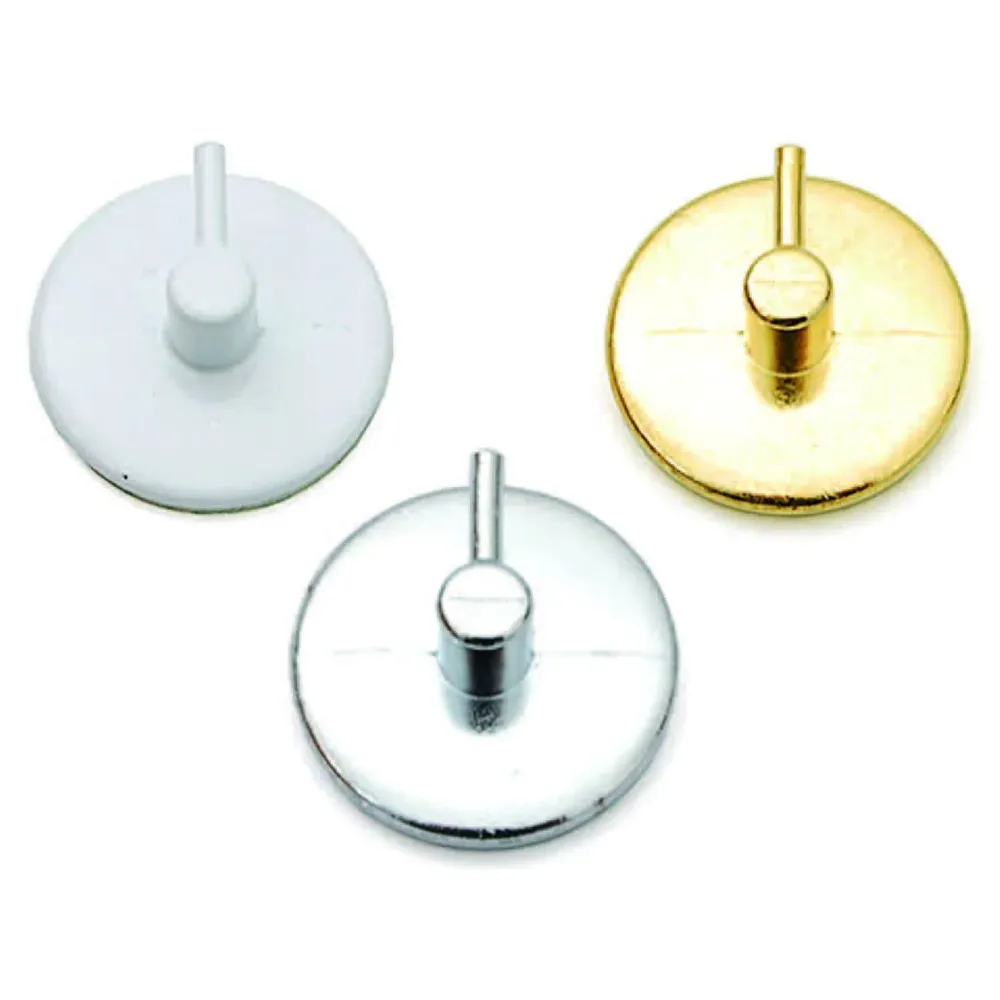 Gancio Per Bris Bris Tondo Metallo - colore cromo - 100 pz