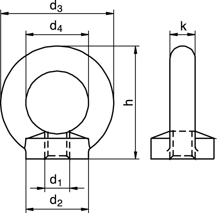Ghiera DIN 582 ( 5000615135 ) Filetto M16 zincato