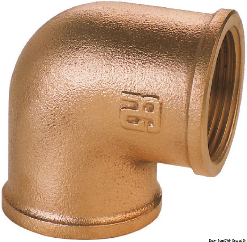 Gomito 90° F-F bronzo 11/2