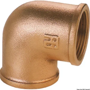 Gomito 90° F-F bronzo 1/4