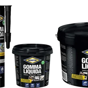 GOMMA LIQUIDA IMPERMEABILIZZANTE lt. 5 - barattolo Bostik