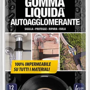 GOMMA LIQUIDA NASTRO AUTOAGGLOMERANTE mm 25 x 3 mt Bostik