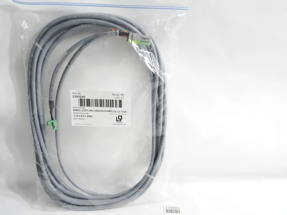 LQ Group Kabel 1151371-00800 2x1,5 -G UL / Neu OVP