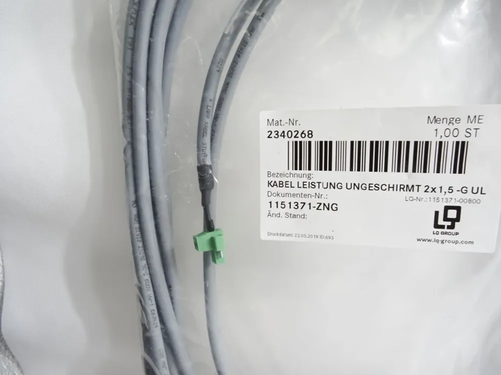 LQ Group Kabel 1151371-00800 2x1,5 -G UL / Neu OVP