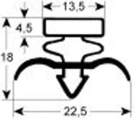 guarnizione per frigoriferi profilo 9171 lar. 385mm l 575mm misura innesto