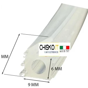 GUARNIZIONE SILICONE CON LABBRO 9X12 PER SOTTOVUOTO