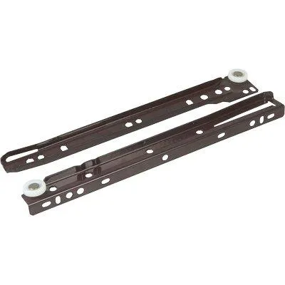 Guida Cassetto Sfilabile - + Ruote Teflon Kg 25 Cm 55 Marrone Cf=Pz 4- 5 Confezioni