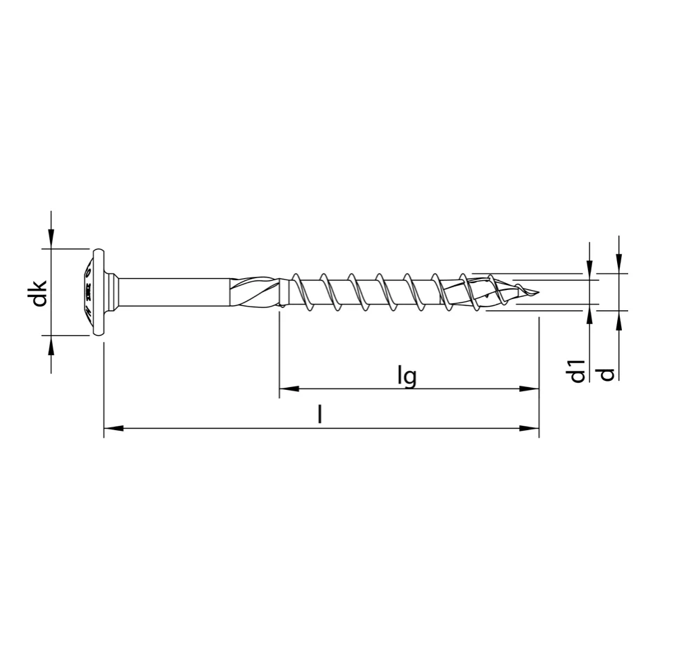 HECO TOPIX plus Viti per legno professionali 8,0 x 240 mm, 50 pz. ( 61341 ) - parzialmente filettata, testa bombata, T-Dri...