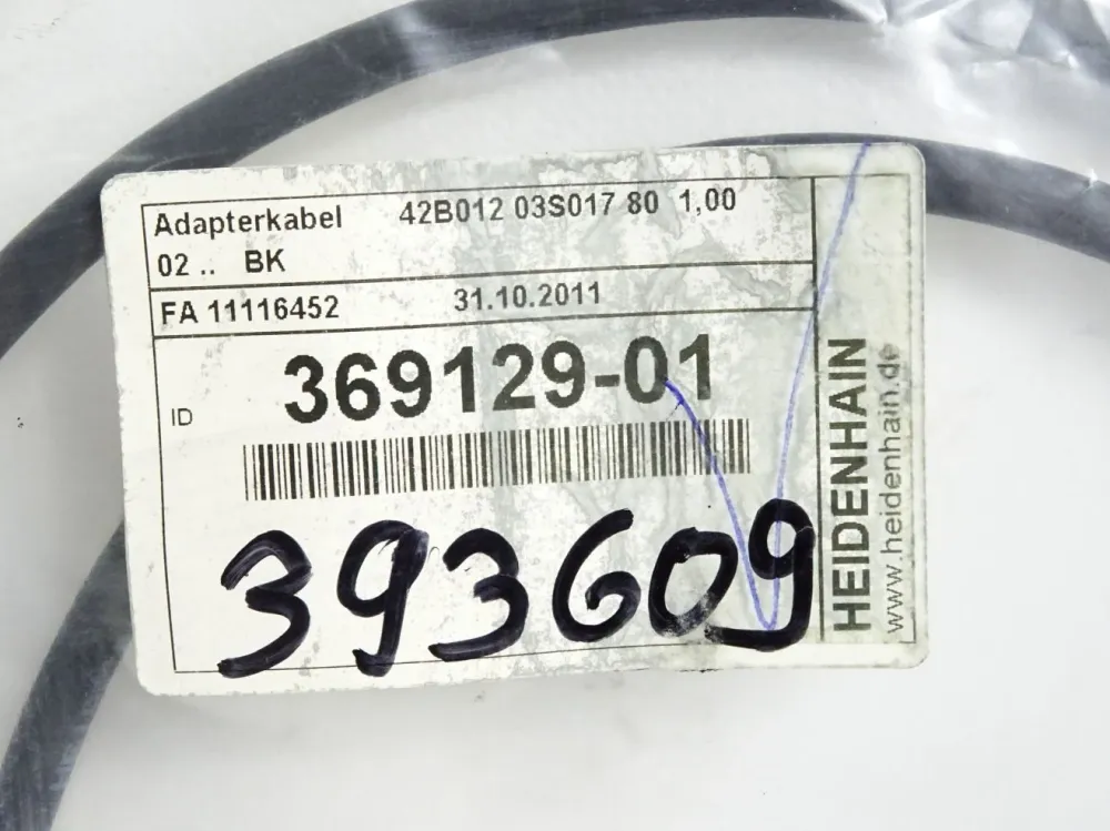 Heidenhain 369129-01 Adapterkabel 42B012 03S017 80 1,00 / Neu OVP
