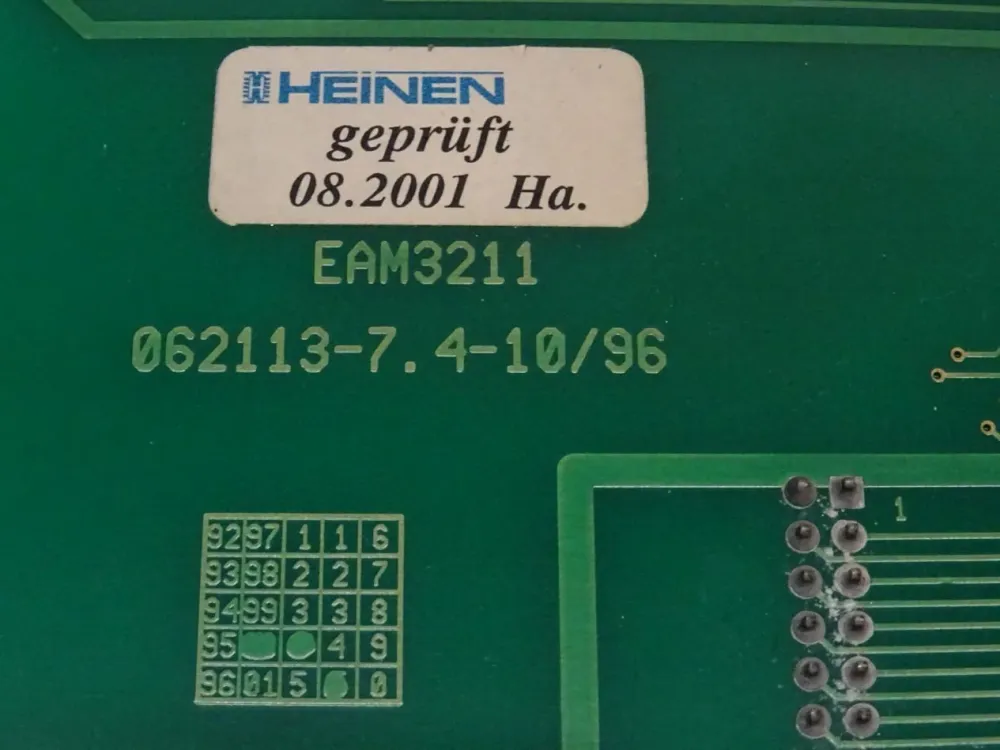 Heinen EAM3211 /17 Interface Kontrollplatine IND2040 / 062113-7.0-170