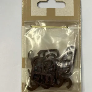 HOME CONNECTION - GANCIO PER ANELLO 10 PEZZI COLORE MARRONE