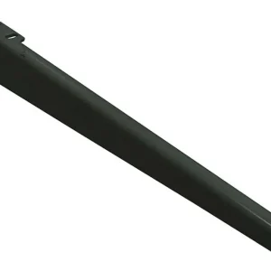 Home System 66469 Reggimensole 2 GanciAngolate, Nero, 38 cm, Set di 2 Pezzi