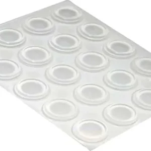 HOME SYSTEM - PARACOLPI ADESIVI TONDI TRASPARENTI 13x4MM 20 PZ