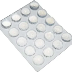 HOME SYSTEM - PARACOLPI ADESIVI TONDI TRASPARENTI 13x7,5 MM 20 PZ
