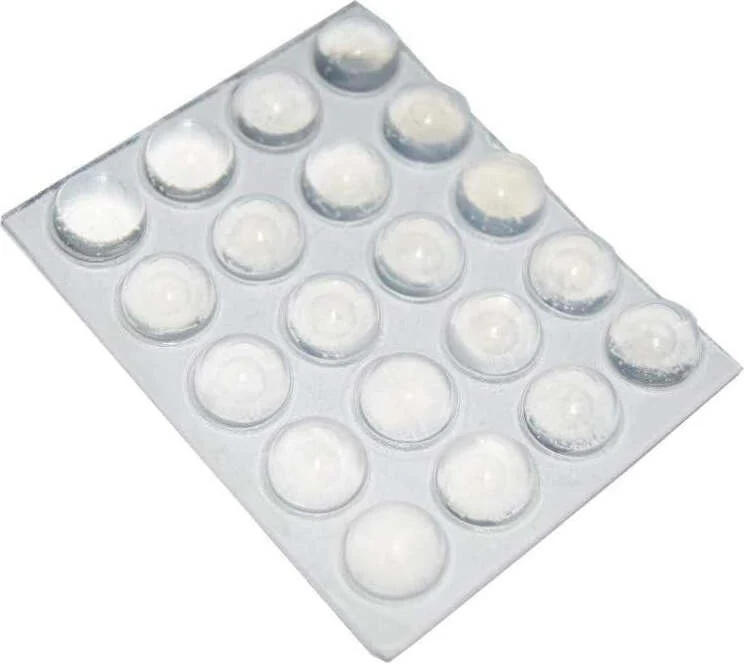 HOME SYSTEM - PARACOLPI ADESIVI TONDI TRASPARENTI 13x7,5 MM 20 PZ