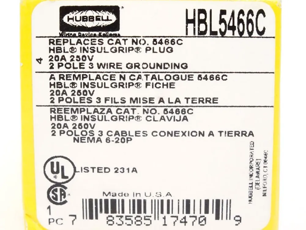 Hubbell HBL5466C / Neu OVP