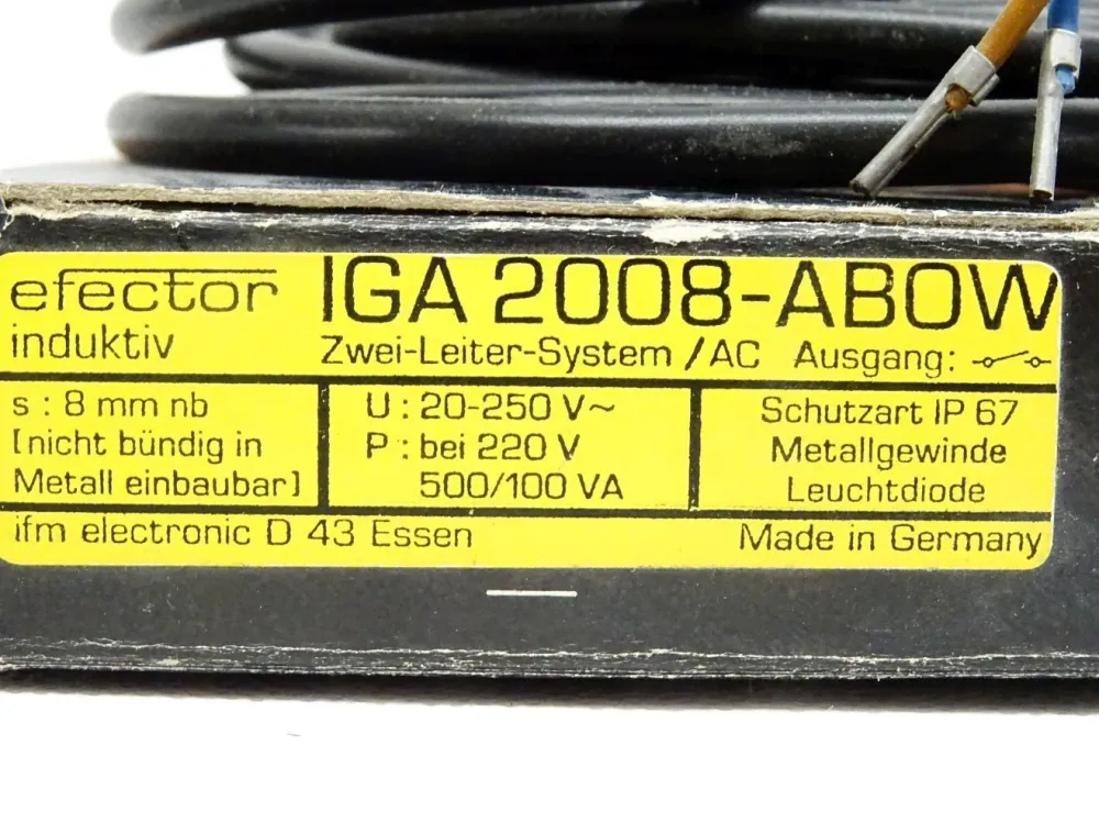 Ifm Efector induktiv IGA 2008-AB0W / Neu OVP