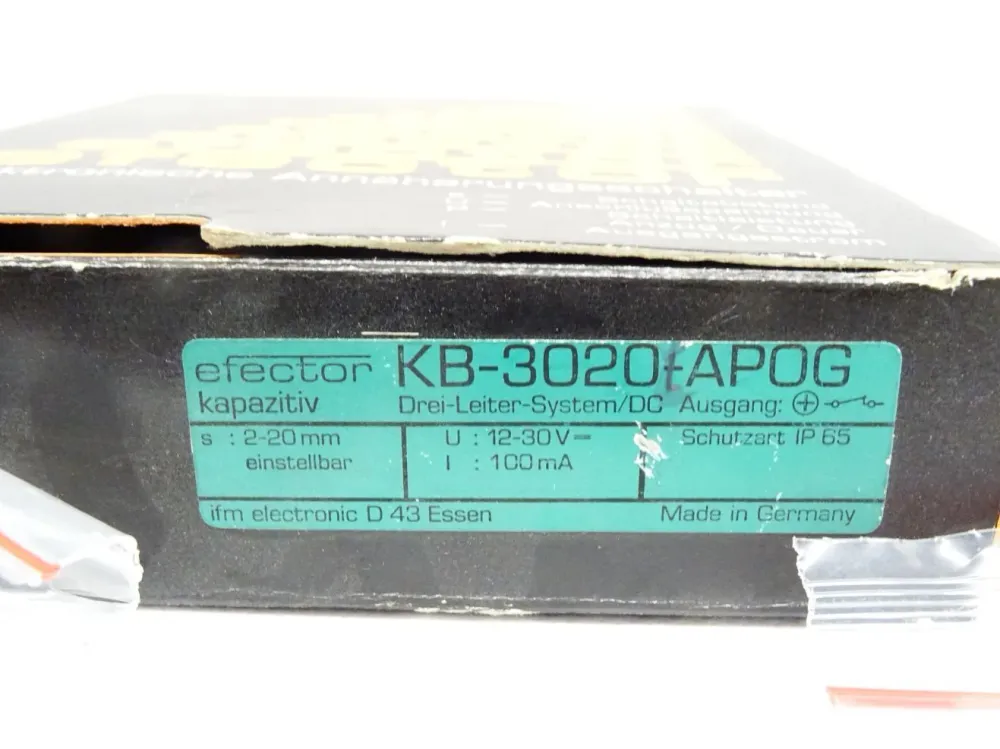Ifm Efector kapazitiv KB-3020-AP0G / Neu OVP