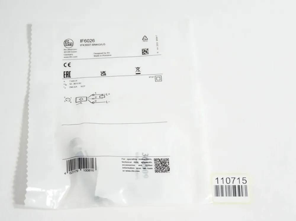 Ifm Electronic IF6026 IFK3007-BNKG/US Induktiver Sensor / Neu OVP