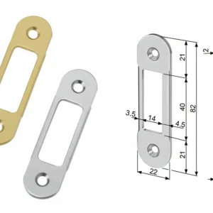 Incontro Easy-Matic Regolabile Bordo Tondo Ottonato- - Ottonato Verniciato (B01402.90.03) - 5 Pezzi Agb