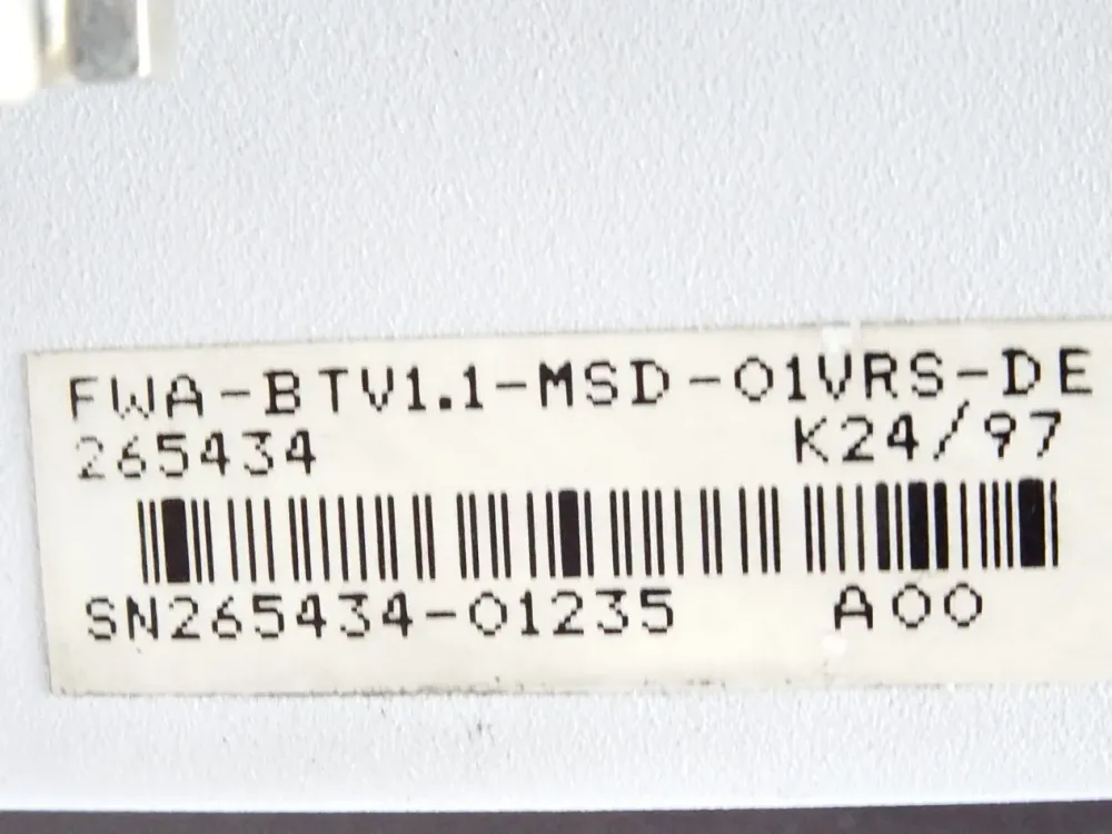 Indramat Bedienterminal FWA-BTV1.1-MSD-01VRS-DE / 265434 / BTV01.1AA-08N-25C-BA-NN-FW / 266340