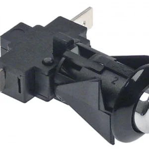 interruttore pressione incasso  16mm cromo 1NO 250V 16A attacco Faston maschio 6,3mm