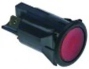 interruttore pressione incasso diametro 25mm rosso 2no 250v 16a luminoso attacco faston maschio 6,3mm