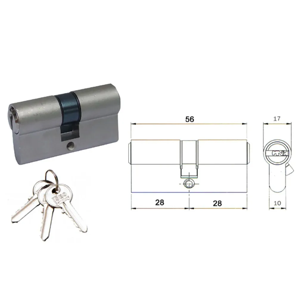 Iseo 8209 Cilindro Sag Nic Mm 75 30X45 E