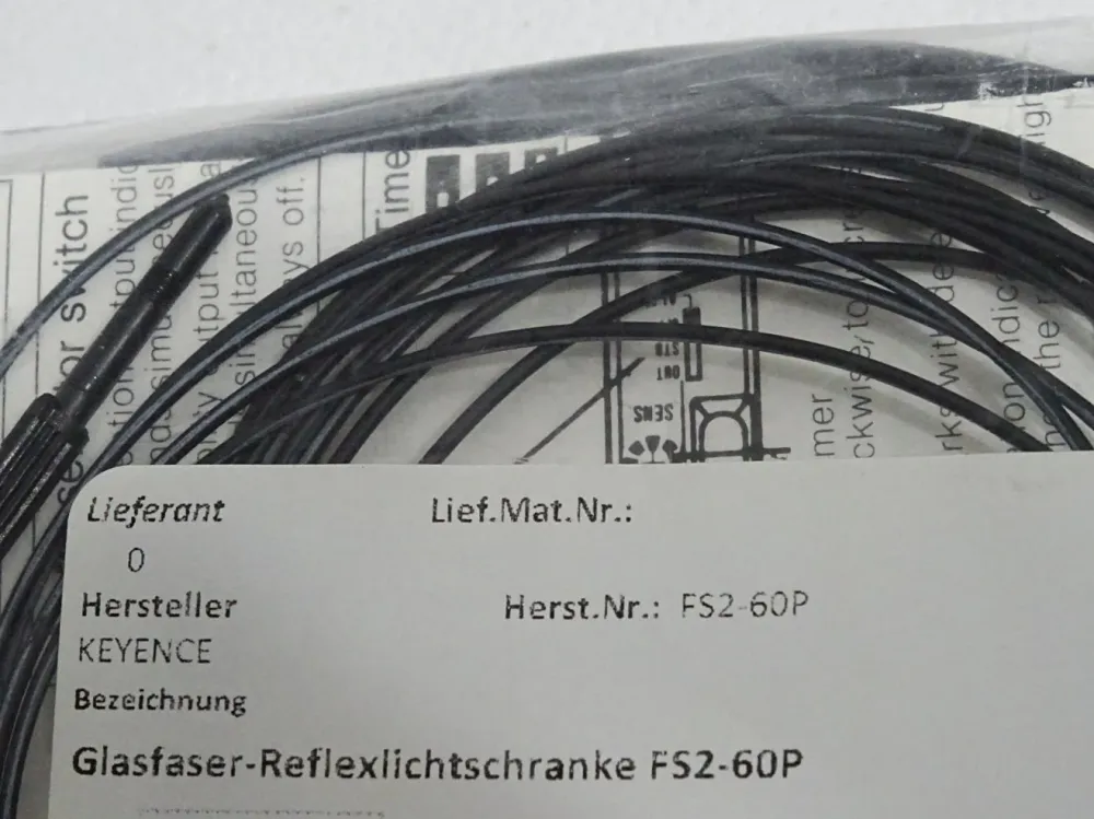 Keyence Glasfaser-Reflexlichtschranke FS2-60P / Neu