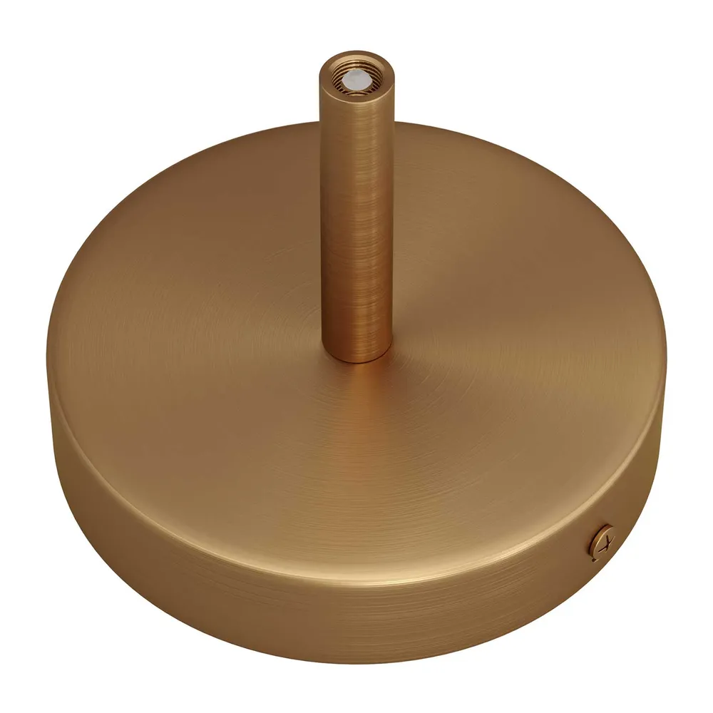 Kit rosone cilindrico metallo con serracavo da 7 cm - Bronzo satinato