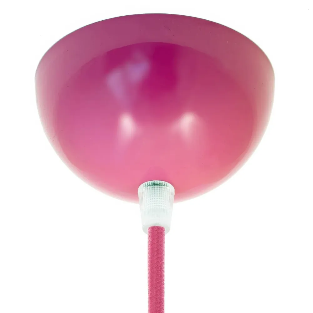 Kit rosone semisferico metallo verniciato - Fucsia