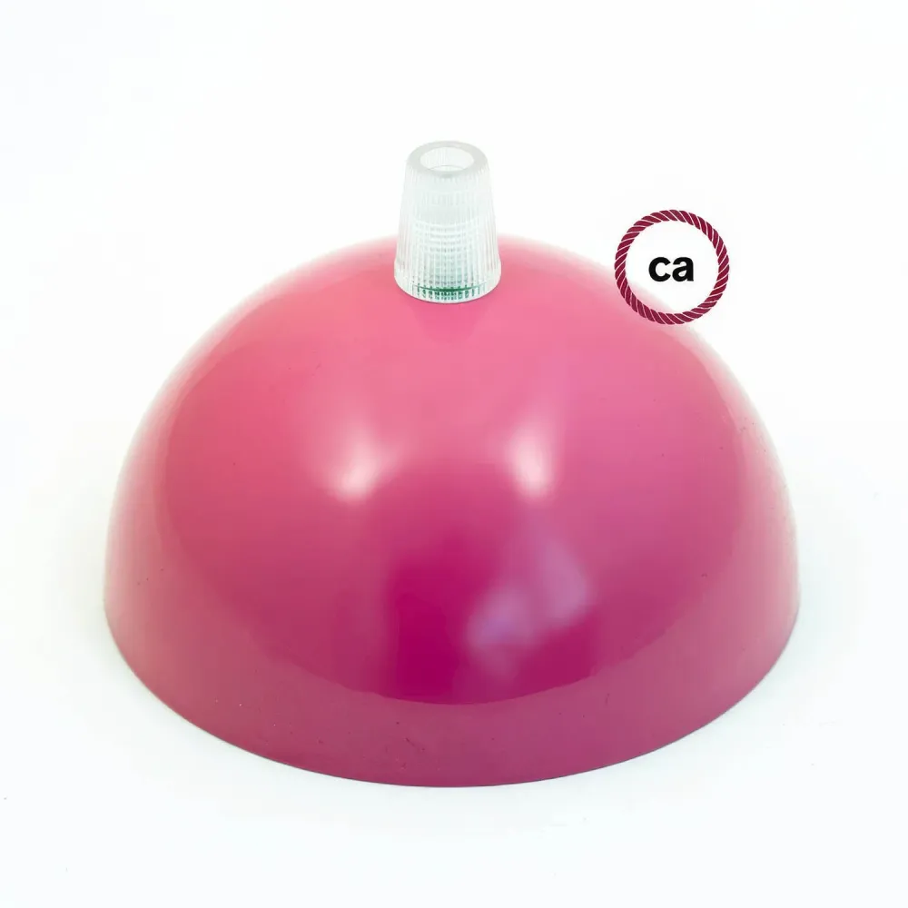 Kit rosone semisferico metallo verniciato - Fucsia