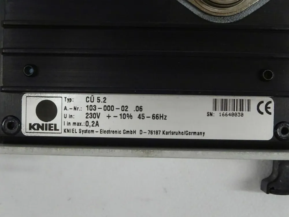 KNIEL CÜ 5.2 Linearregler CÜ5.2 230V 103-000-02 .06