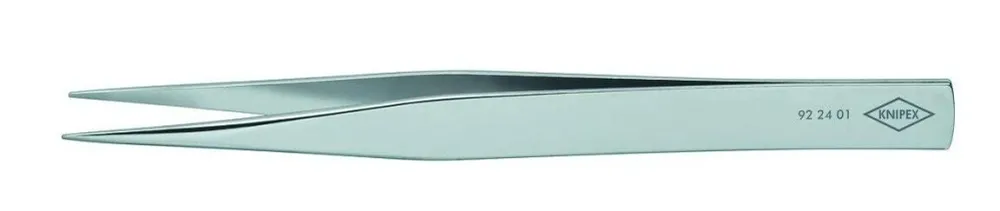 KNIPEX 922401 Praezisionspinzette, spitz, gerade / 92 24 01