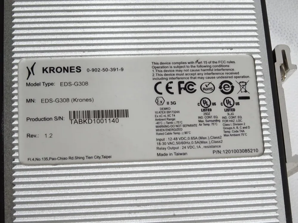 Krones EDS-G308 8G-port full Gigabit unmanaged Ethernet switch