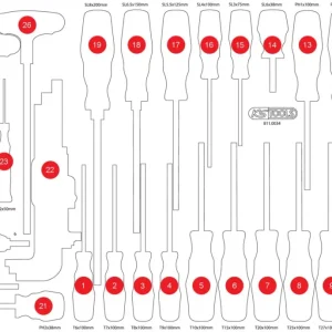 KS TOOLS Inserto schiuma vuoto per 811.0034 ( 811.0034-97 )