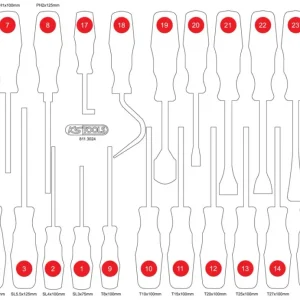 KS TOOLS Inserto schiuma vuoto per 811.3024 ( 811.3024-97 )