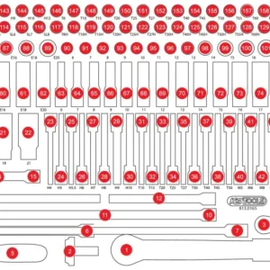 KS TOOLS Inserto schiuma vuoto per 813.0165 ( 813.0165-97 )