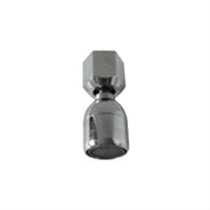 LANCIA ACQUA INOX CON FRANGIACQUA E DADO 3/8 CROMATO NSF, AERATORE POM ALIMENTARE -SENZA TUBO