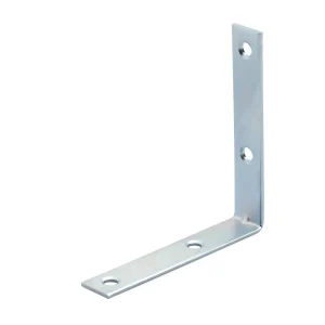 Lastrina Piegata Acciaio Zincato 100 Pz. 4 Fori Mm. 60X60