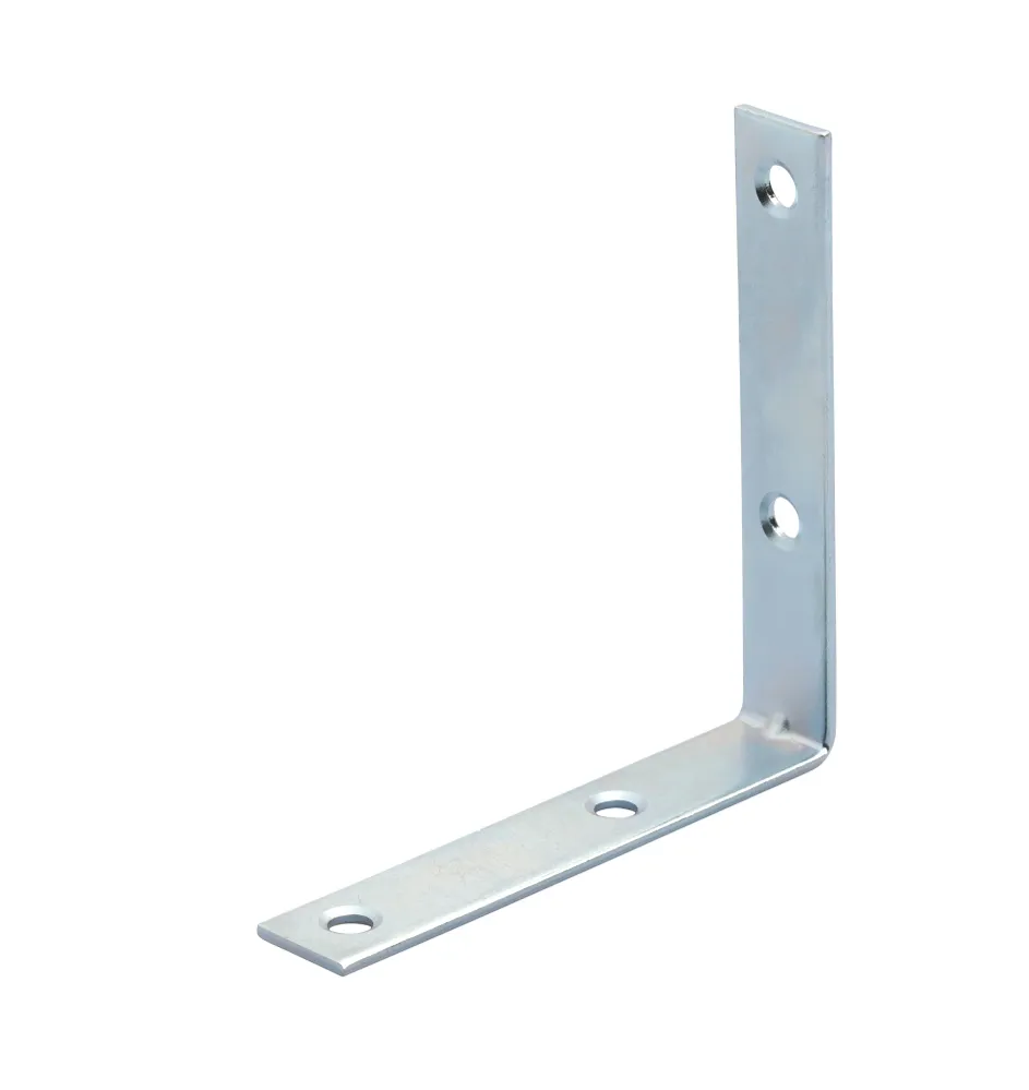 Lastrina Piegata Acciaio Zincato 100 Pz. 4 Fori Mm. 60X60