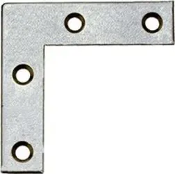 10 LASTRINE ANGOLARI DI RINFORZO ZINCATE 50X50MM