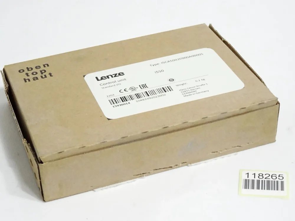Lenze Control Unit 15936014 i550 I5CA50020000A0000S Standard I/O / Neu OVP